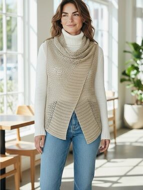 🌻 Melanie Lyne Crochet Vest #639